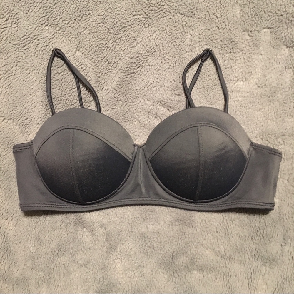 LA Hearts Black Bathing Suit Top